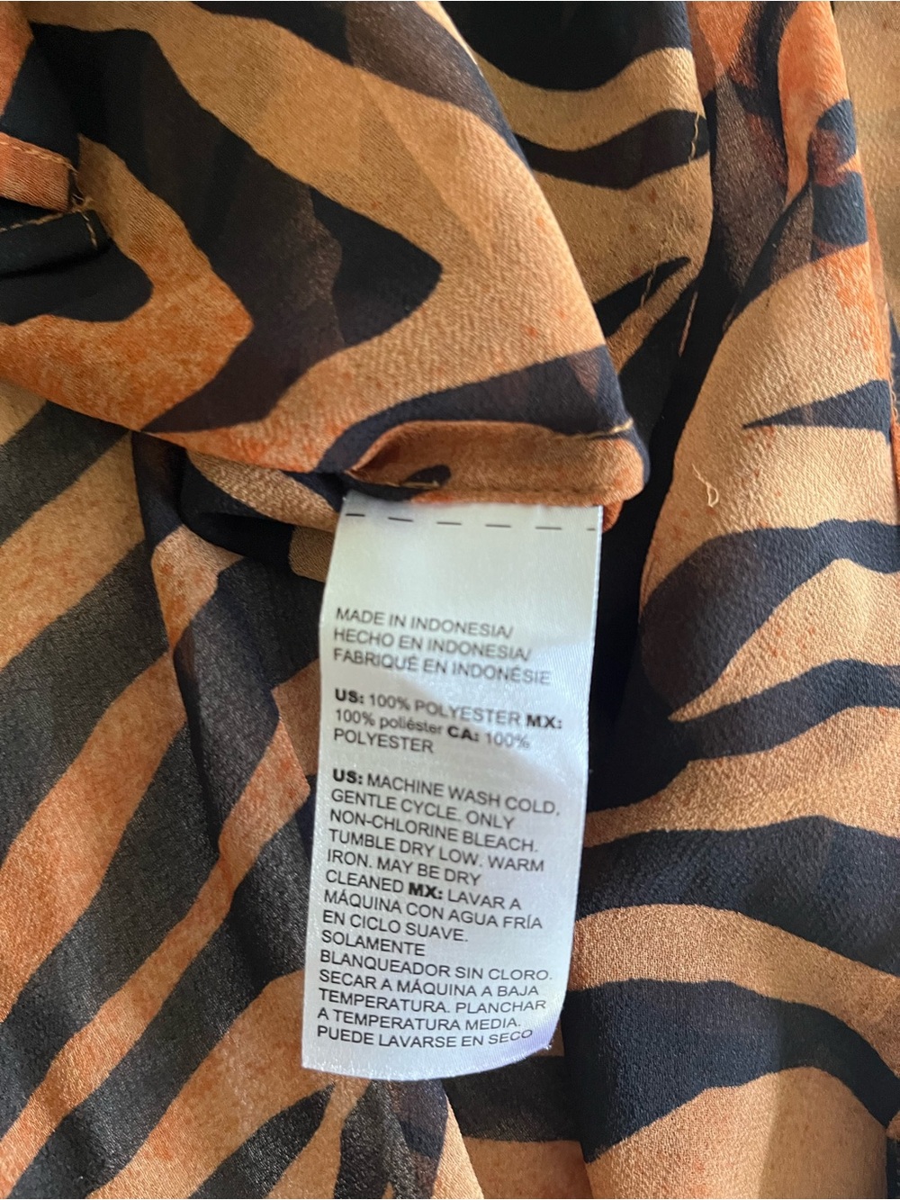 Chicos sheer animal print blouse - Picture 4 of 5